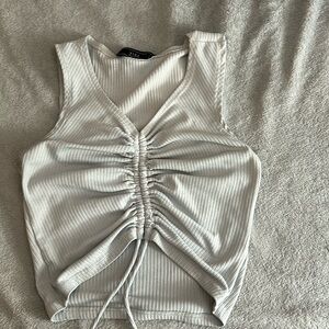 White crop-top
